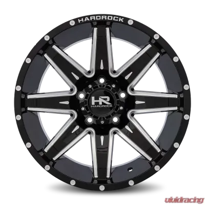 Hardrock Offroad Painkiller XPosed Aluminum Wheel 20x10 6x139.7 -19 108 Gloss Black Milled - H502-201083119BM