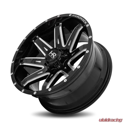 Hardrock Offroad Painkiller XPosed Aluminum Wheel 20x10 6x139.7 -19 108 Gloss Black Milled - H502-201083119BM