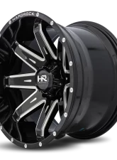 Hardrock Offroad Painkiller XPosed Aluminum Wheel 20x12 5x139.7 -44 87 Gloss Black Milled                                     - H502-201285144BM - Image 3