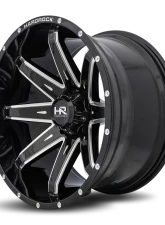 Hardrock Offroad Painkiller XPosed Aluminum Wheel 22x12 5x150 -44 110.3 Gloss Black Milled                                     - H502-221250144BM - Image 3