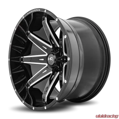 Hardrock Offroad Painkiller XPosed Aluminum Wheel 24x14 6x135 -76 87.1 Gloss Black Milled - H502-241436176BM
