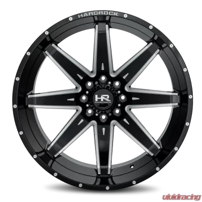 Hardrock Offroad Painkiller XPosed Aluminum Wheel 26x14 6x135 -76 87.1 Gloss Black Milled - H502-261436176BM