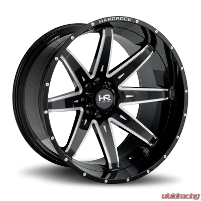 Hardrock Offroad Painkiller XPosed Aluminum Wheel 26x14 6x135 -76 87.1 Gloss Black Milled - H502-261436176BM