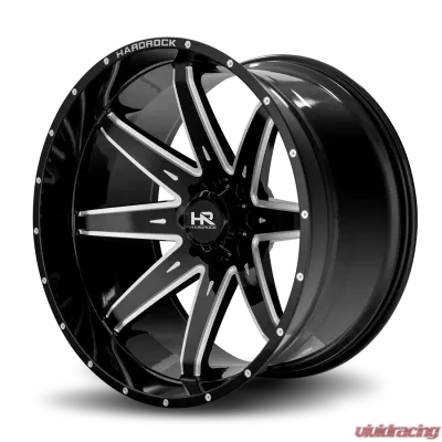 Hardrock Offroad Painkiller XPosed Aluminum Wheel 26x14 6x135 -76 87.1 Gloss Black Milled - H502-261436176BM