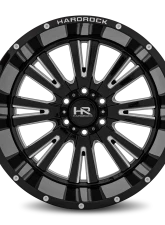 Hardrock Offroad Spine XPosed Aluminum Wheel 20x12 8x165.1 -44 125.2 Gloss Black Milled                                     - H503-201281144BM - Image 4