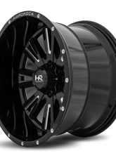 Hardrock Offroad Spine XPosed Aluminum Wheel 20x12 8x165.1 -44 125.2 Gloss Black Milled                                     - H503-201281144BM - Image 3