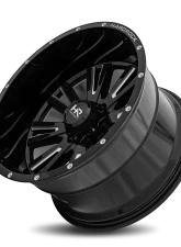 Hardrock Offroad Spine XPosed Aluminum Wheel 20x12 8x165.1 -44 125.2 Gloss Black Milled                                     - H503-201281144BM - Image 4