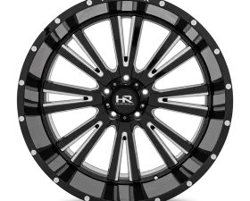 Hardrock Offroad Spine XPosed Aluminum Wheel 24x12 5x150 -44 110.3 Gloss Black Milled