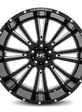 Hardrock Offroad Spine XPosed Aluminum Wheel 24x12 5x127 | 5x5 -44 78.1 Gloss Black Milled                                     - H503-241273144BM - Image 4