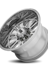 Hardrock Offroad Spine XPosed Aluminum Wheel 24x12 8x180 -44 124.3 Chrome                                     - H503-241278144C - Image 4