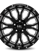 Hardrock Offroad Slammer XPosed Aluminum Wheel 20x10 5x150 -19 110.3 Gloss Black Milled                                     - H504-201050119BM - Image 4