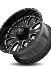 Hardrock Offroad Slammer XPosed Aluminum Wheel 20x10 5x150 -19 110.3 Gloss Black Milled                                     - H504-201050119BM - Image 4