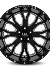 Hardrock Offroad Slammer XPosed Aluminum Wheel 20x12 5x150 -44 110.3 Gloss Black Milled                                     - H504-201250144BM - Image 4