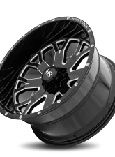 Hardrock Offroad Slammer XPosed Aluminum Wheel 22x12 8x170 -44 125.2 Gloss Black Milled                                     - H504-221270144BM - Image 4