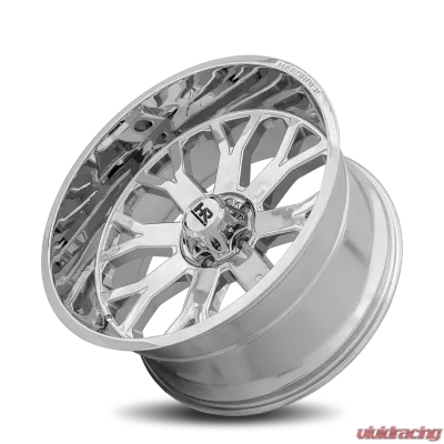 Hardrock Offroad Slammer XPosed Aluminum Wheel 24x12 8x180 -44 124.3 Chrome - H504-241278144C