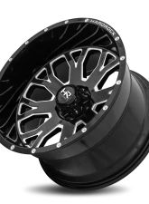 Hardrock Offroad Slammer XPosed Aluminum Wheel 24x14 8x180 -44 125.2 Gloss Black Milled                                     - H504-241478124BM - Image 4