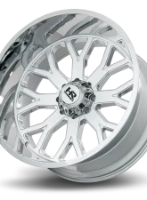 Hardrock Offroad Slammer Xposed Aluminum Wheel 26x14 8x165.1 -76 125.2 Chrome                                     - H504-261481176C - Image 4