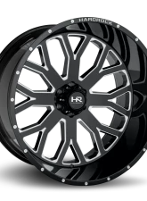 Hardrock Offroad Slammer Xposed Aluminum Wheel 26x14 5x139.7 -76 87 Gloss Black Milled                                     - H504-261485176BM - Image 2