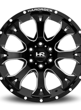 Hardrock Offroad BloodShot Xposed Aluminum Wheel 20x12 6x135 -44 87.1 Gloss Black Milled                                     - H505-201236144BM - Image 4