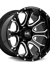 Hardrock Offroad BloodShot Xposed Aluminum Wheel 20x12 5x127 | 5x5 -44 78.1 Gloss Black Milled                                     - H505-201273144BM - Image 2