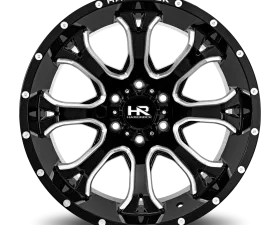 Hardrock Offroad BloodShot Xposed Aluminum Wheel 20x12 6x139.7 -44 108 Gloss Black Milled