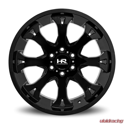 Hardrock Offroad Bloodshot Xposed Aluminum Wheel 22x12 5x127 | 5x5 -51 73.1 Gloss Black - H505-221273151GB