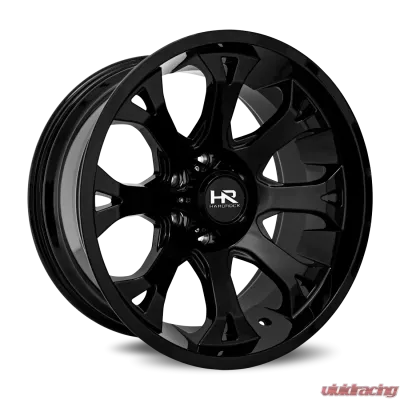 Hardrock Offroad Bloodshot Xposed Aluminum Wheel 22x12 5x127 | 5x5 -51 73.1 Gloss Black - H505-221273151GB