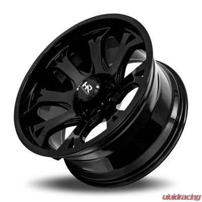 Hardrock Offroad Bloodshot Xposed Aluminum Wheel 22x12 5x127 | 5x5 -51 73.1 Gloss Black - H505-221273151GB