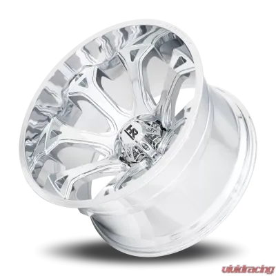 Hardrock Offroad BloodShot Xposed Aluminum Wheel 24x14 8x170 -76 125.2 Chrome - H505-241470176C