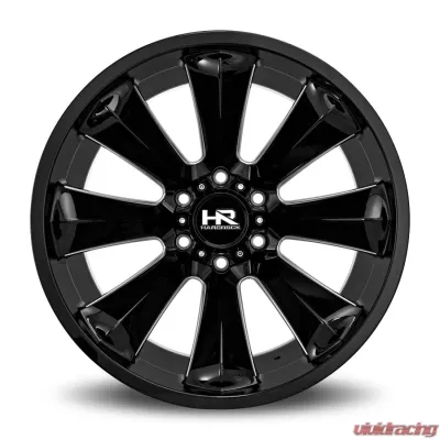 Hardrock Offroad Xplosive Xposed Aluminum Wheel 20x10 5x150 -19 110.3 Gloss Black Milled - H506-201050119BM