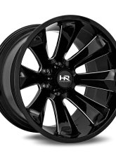 Hardrock Offroad Xplosive Xposed Aluminum Wheel 20x12 5x150 -44 110.3 Gloss Black Milled                                     - H506-201250144BM - Image 2