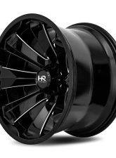 Hardrock Offroad Xplosive Xposed Aluminum Wheel 20x12 5x150 -44 110.3 Gloss Black Milled                                     - H506-201250144BM - Image 3
