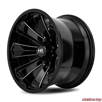 Hardrock Offroad Xplosive Xposed Aluminum Wheel 20x12 5x150 -44 110.3 Gloss Black Milled - H506-201250144BM