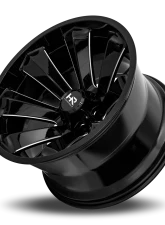 Hardrock Offroad Xplosive Xposed Aluminum Wheel 20x12 5x150 -44 110.3 Gloss Black Milled                                     - H506-201250144BM - Image 4