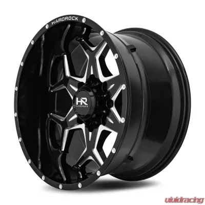 Hardrock Offroad Reckless Xposed Aluminum Wheel 20x10 8x165.1 -19 125.2 Gloss Black Milled - H507-201081119BM