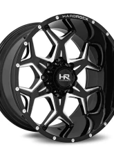 Hardrock Offroad Reckless Xposed Aluminum Wheel 20x12 5x150 -44 110.3 Gloss Black Milled                                     - H507-201250144BM - Image 2