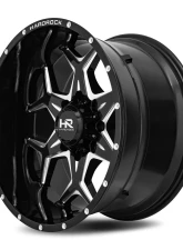 Hardrock Offroad Reckless Xposed Aluminum Wheel 20x12 5x127 | 5x5 -44 78.1 Gloss Black Milled                                     - H507-201273144BM - Image 3
