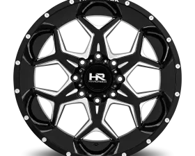 Hardrock Offroad Reckless Xposed Aluminum Wheel 22x12 8x180 -51 124.3 Gloss Black Milled