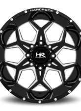 Hardrock Offroad Reckless Xposed Aluminum Wheel 22x12 8x180 -51 124.3 Gloss Black Milled                                     - H507-221278151BM - Image 4