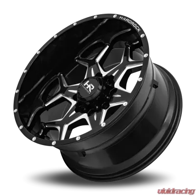 Hardrock Offroad Reckless Xposed Aluminum Wheel 22x12 5x139.7 -51 87 Gloss Black Milled - H507-221285151BM
