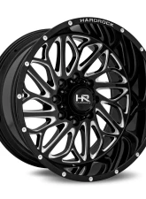 Hardrock Offroad BlackTop Xposed Aluminum Wheel 20x10 6x139.7 -19 108 Gloss Black Milled                                     - H508-201083119BM - Image 2