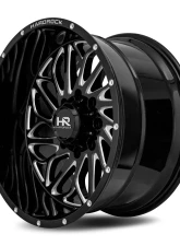 Hardrock Offroad BlackTop Xposed Aluminum Wheel 20x12 8x165.1 -44 125.2 Gloss Black Milled                                     - H508-201281144BM - Image 3