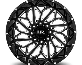 Hardrock Offroad BlackTop Xposed Aluminum Wheel 20x12 5x139.7 -44 87 Gloss Black Milled