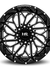 Hardrock Offroad BlackTop Xposed Aluminum Wheel 22x12 6x135 -51 87.1 Gloss Black Milled                                     - H508-221236151BM - Image 4