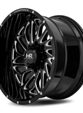 Hardrock Offroad BlackTop Xposed Aluminum Wheel 22x12 8x165.1 -51 125.2 Gloss Black Milled                                     - H508-221281151BM - Image 3