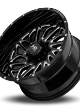 Hardrock Offroad BlackTop Xposed Aluminum Wheel 22x12 8x165.1 -51 125.2 Gloss Black Milled                                     - H508-221281151BM - Image 4