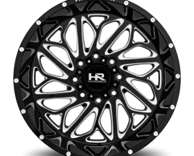 Hardrock Offroad BlackTop Xposed Aluminum Wheel 22x12 5x139.7 -51 87 Gloss Black Milled