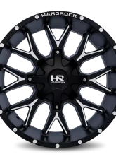 Hardrock Offroad Affliction Aluminum Wheel 20x10 8x180 -19 124.3 Satin Black Milled                                     - H700-201078119BM - Image 4