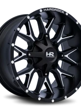 Hardrock Offroad Affliction Aluminum Wheel 20x10 8x180 -19 124.3 Satin Black Milled                                     - H700-201078119BM - Image 2