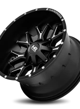 Hardrock Offroad Affliction Aluminum Wheel 20x12 6x135/139.7 -44 108 Satin Black Milled                                     - H700-201237144BM - Image 4